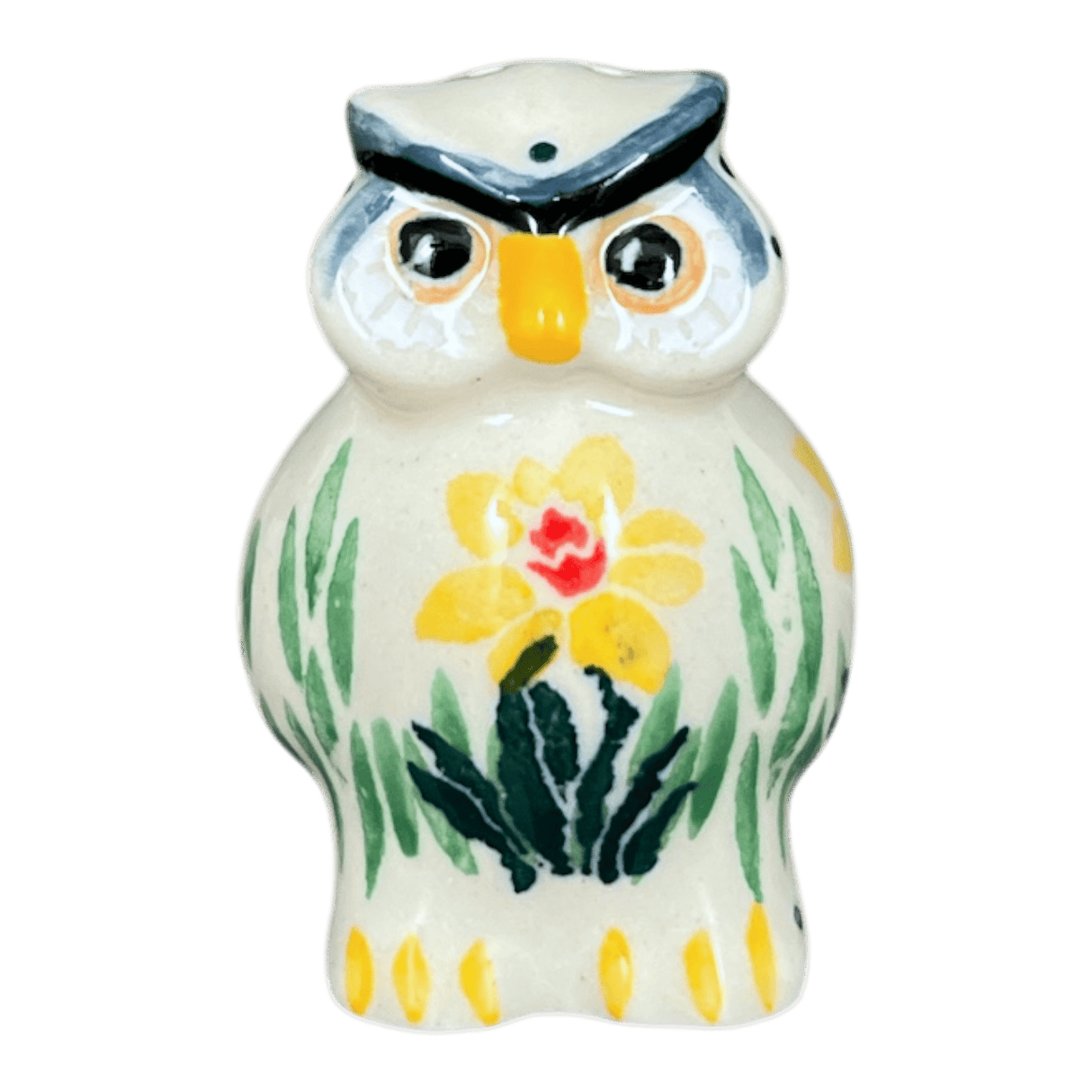 Shaker, Owl, 2.25" in "Daffodils in Bloom" by Ceramika Artystyczna | AD91-2122X