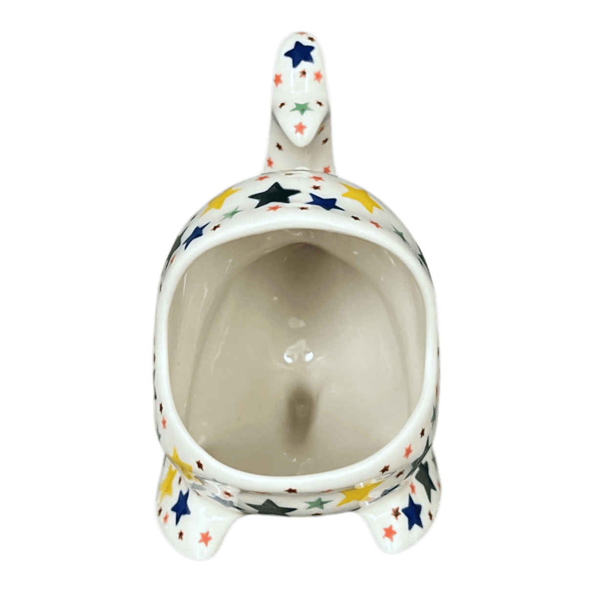 Caddy/Scrubby Holder, Fish Shaped, 6.75" in "Star Shower" by Ceramika Artystyczna | AF28-359X