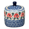 Polish Pottery 4" Sugar Bowl (Rosie's Garden) | AF38-1490X at PolishPotteryOutlet.com