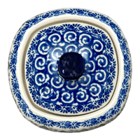 A picture of a Polish Pottery CA 4" Sugar Bowl (Rosie's Garden) | AF38-1490X as shown at PolishPotteryOutlet.com/products/4-sugar-bowl-rosies-garden-af38-1490x