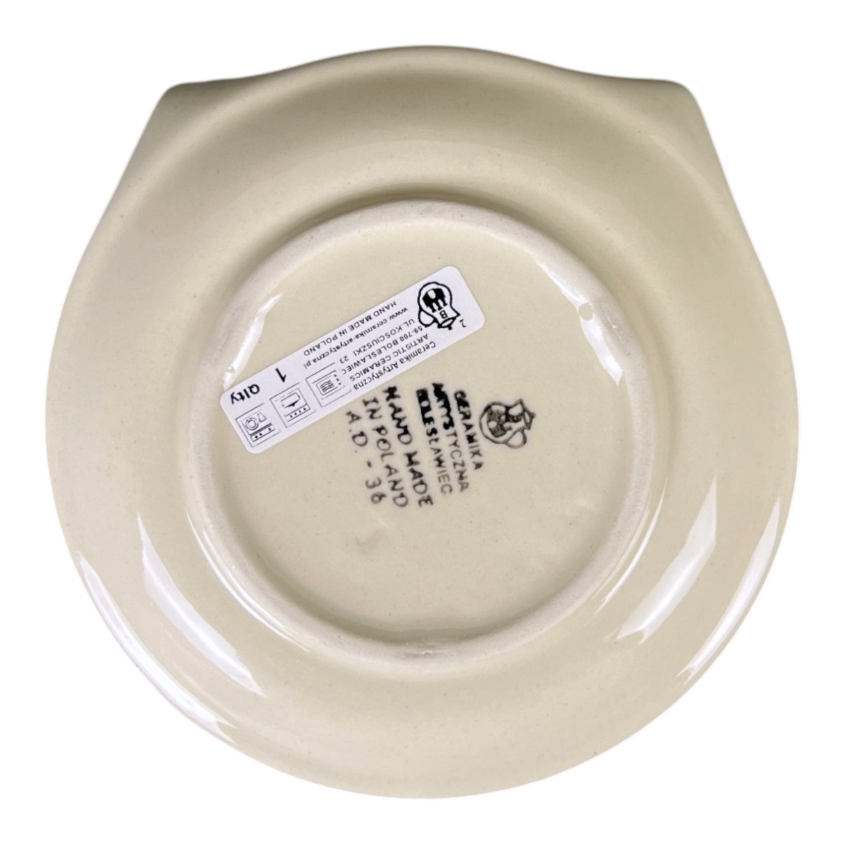 Cat Shaped Saucer, 5.75" in "Sunny Circle" by Ceramika Artystyczna | AH15-0215