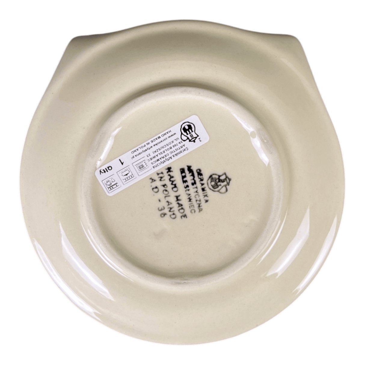 Cat Shaped Saucer, 5.75" in "Sunny Circle" by Ceramika Artystyczna | AH15-0215
