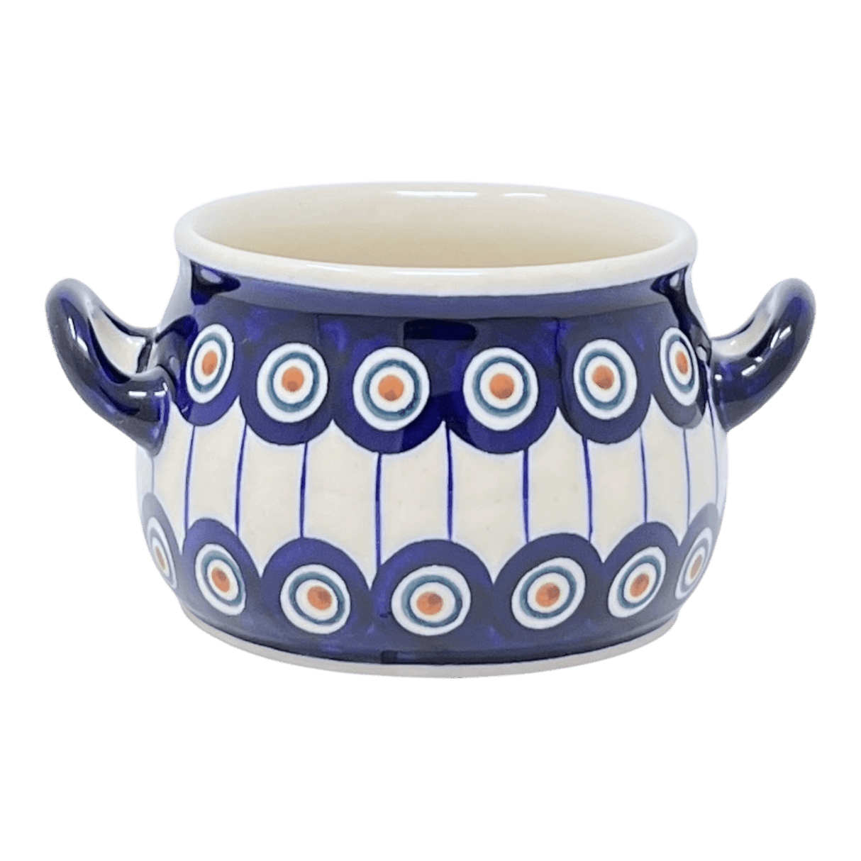 Soup Tureen, Individual, 14 oz in "Peacock in Line" by Manufaktura | B006T-54A