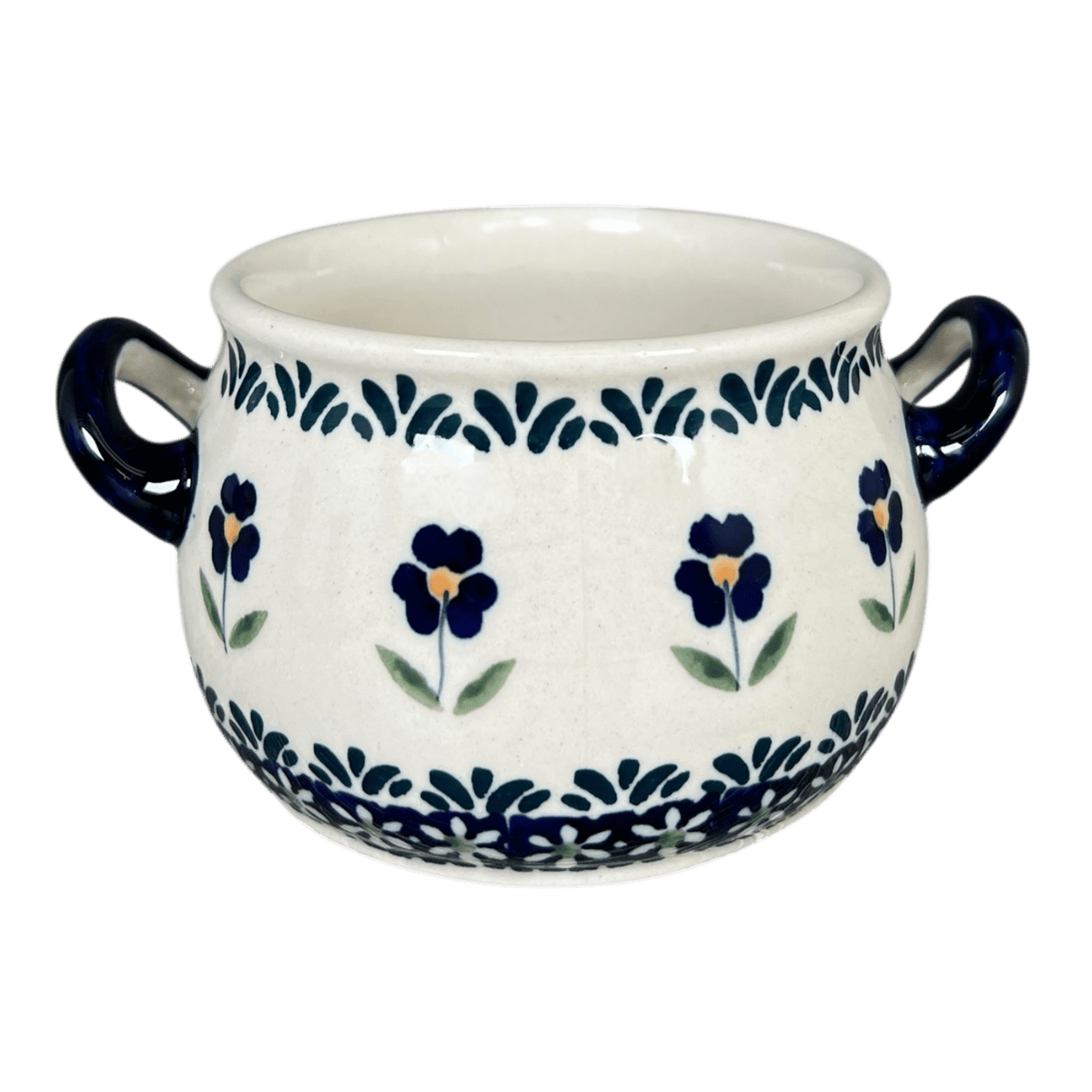 Soup Tureen, Individual, 14 oz in "Forget Me Not" by Manufaktura | B006T-ASS
