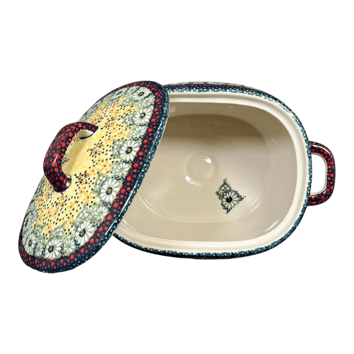 Pot, Stew Serving, Handles, 5" x 8" in "Sunshine Grotto" by Manufaktura | B021S-WK52