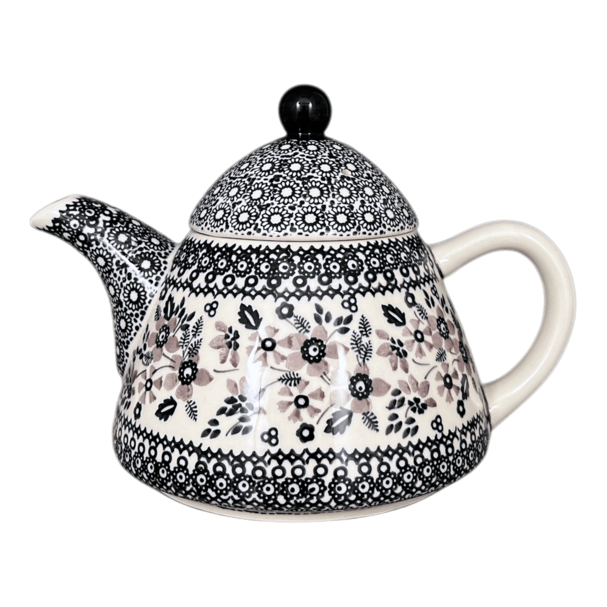 Teapot, 0.9 Liter in "Duet in Black & Grey" by Manufaktura | C005S-DPSC