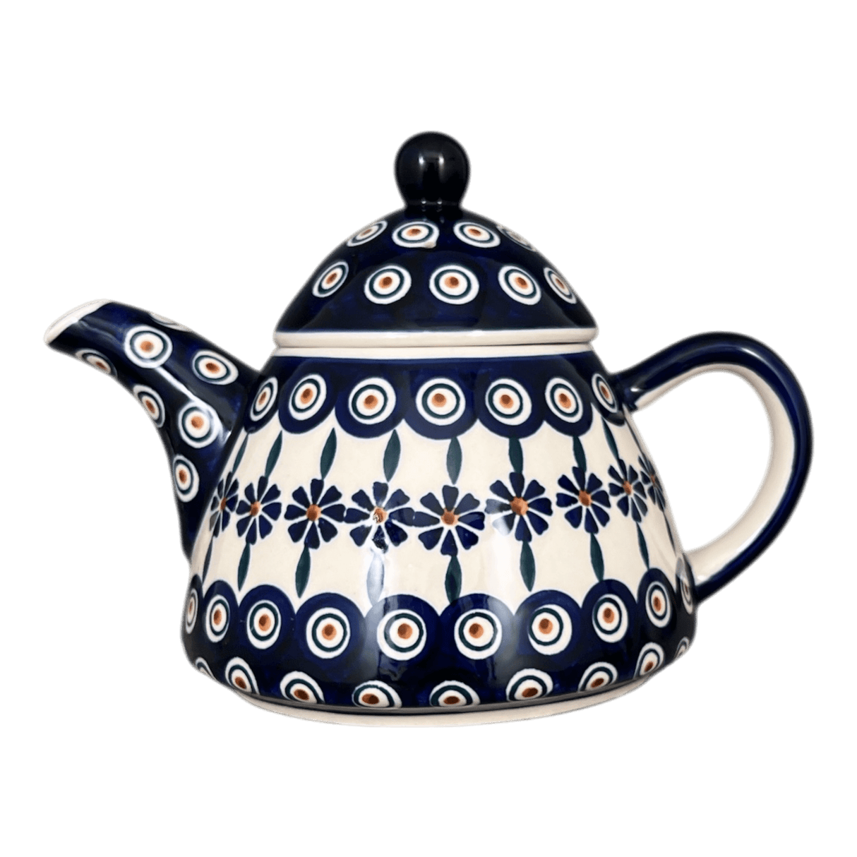Teapot, 0.9 Liter in "Floral Peacock" by Manufaktura | C005T-54KK
