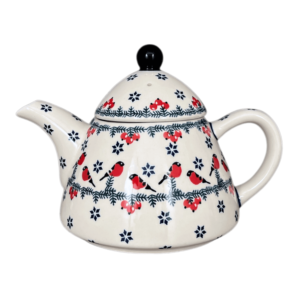 Teapot, 0.9 Liter in "Red Bird" by Manufaktura | C005T-GILE