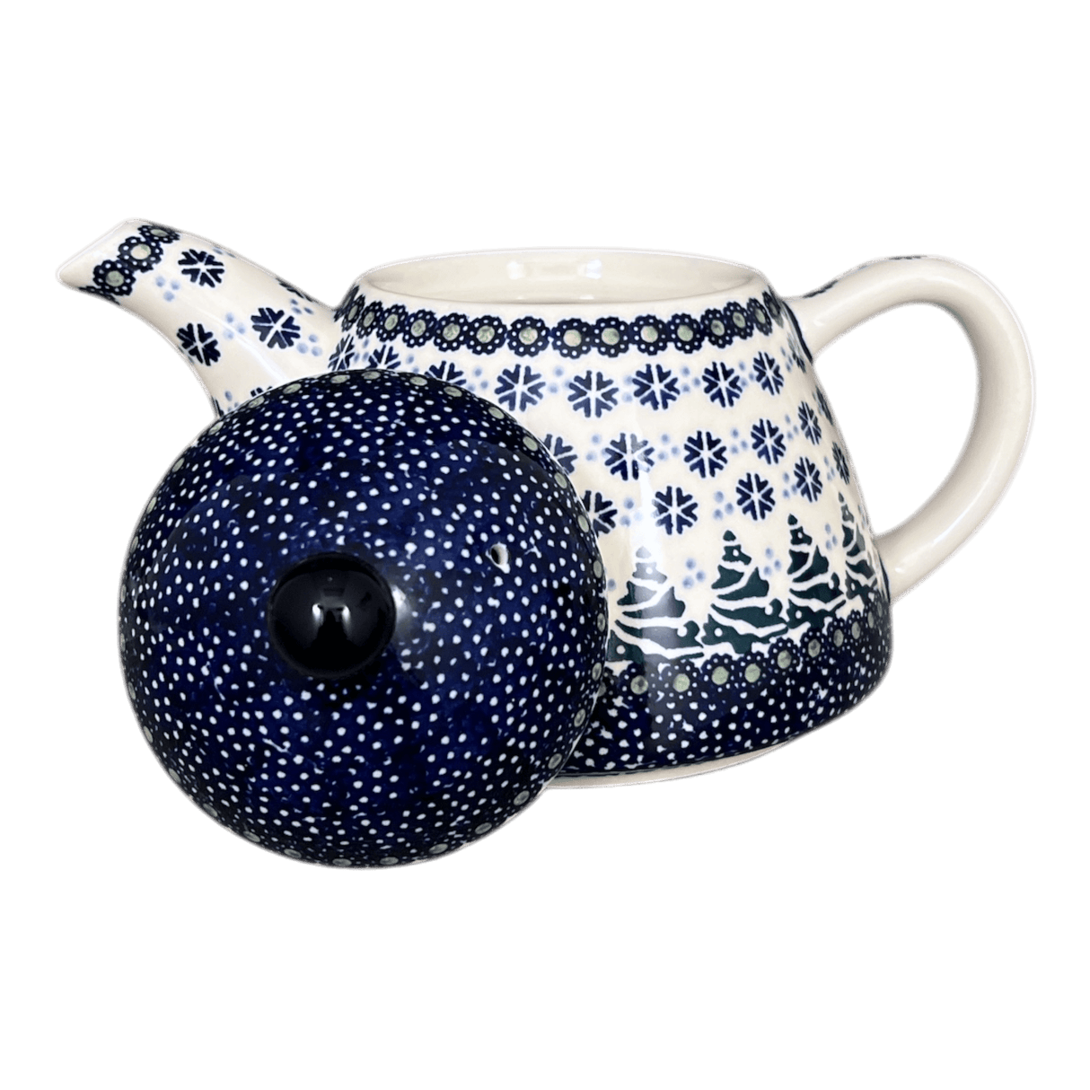 Teapot, 0.9 Liter in "Snowy Pines" by Manufaktura | C005T-U22