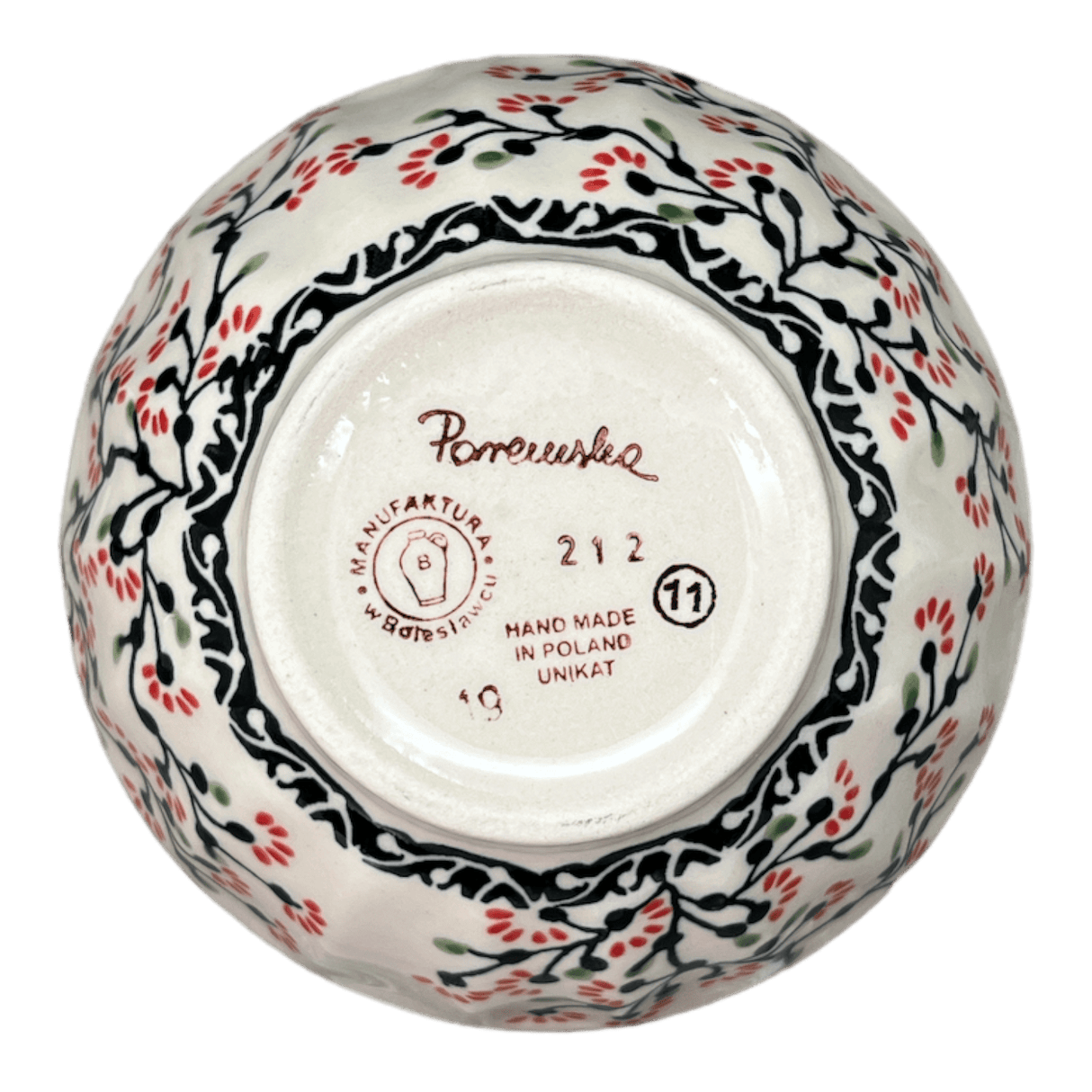 Bowl, Round, Fancy, 5.5" in "Cherry Blossoms" by Manufaktura | C018S-DPGJ