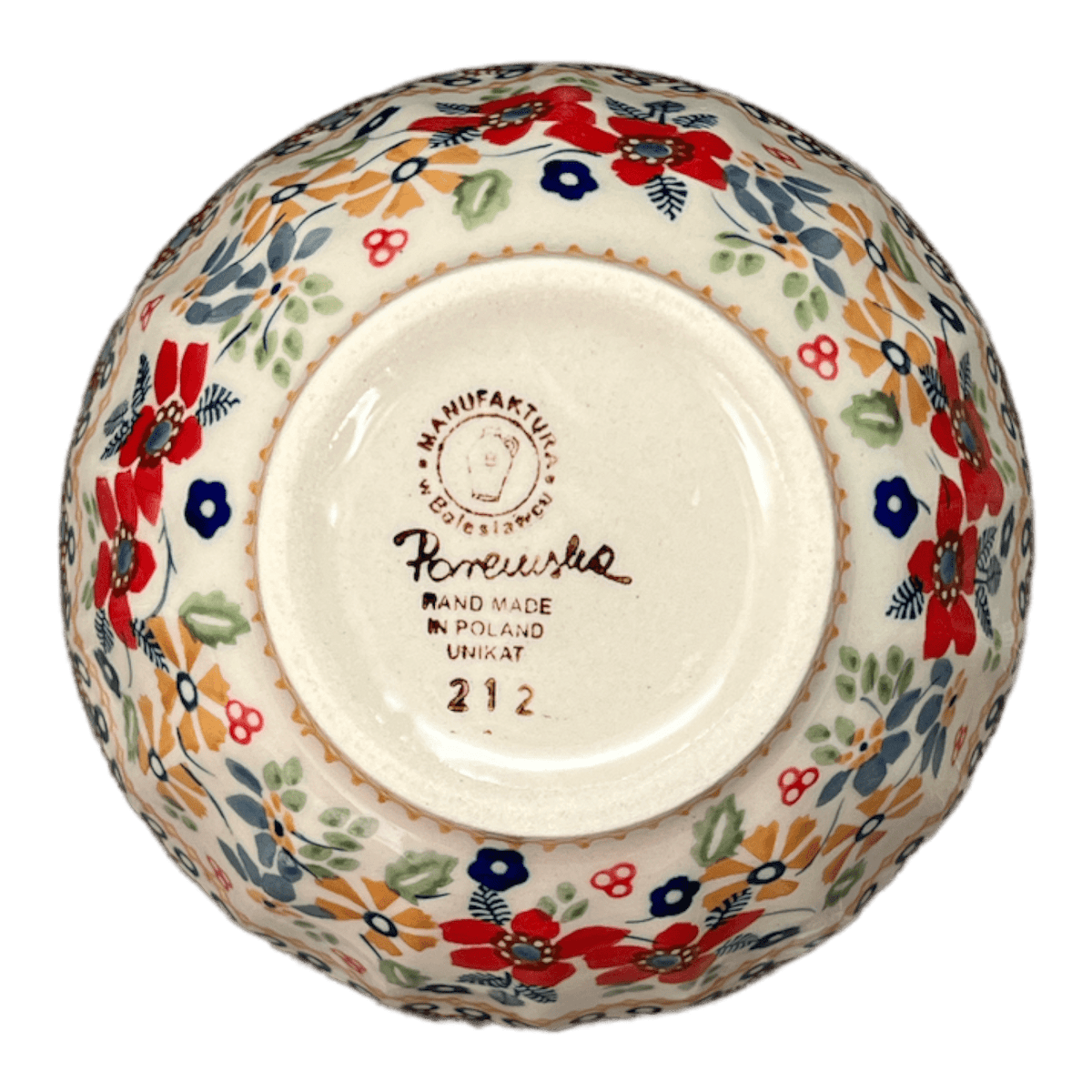 Bowl, Round, Fancy, 5.5" in "Ruby Duet" by Manufaktura | C018S-DPLC
