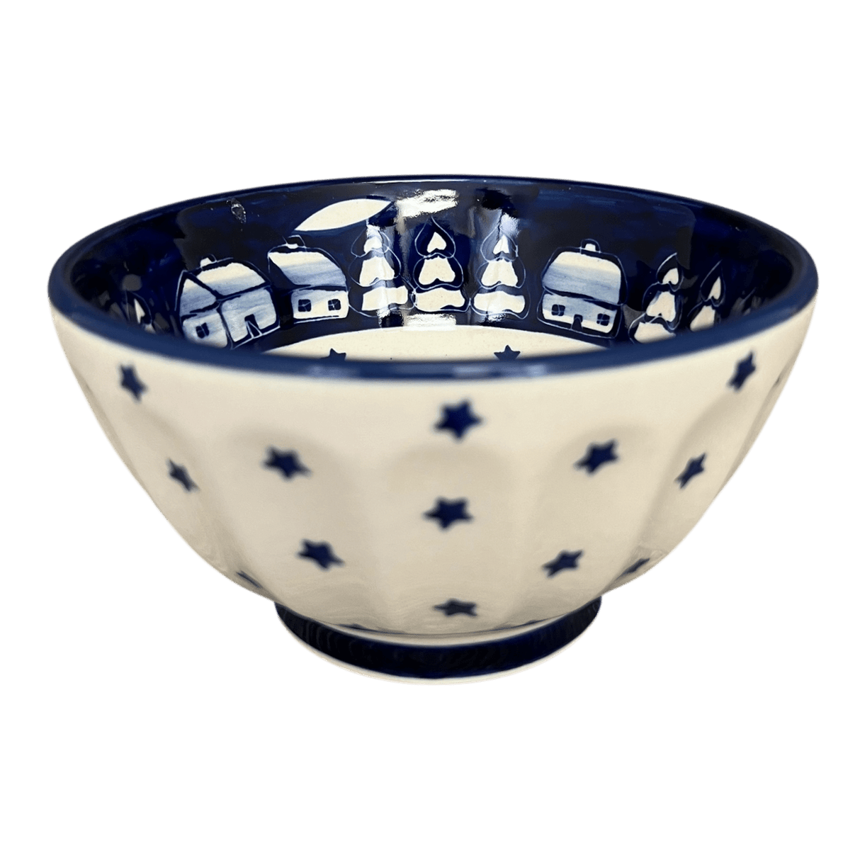 Bowl, Round, Fancy, 5.5" in "Winter's Eve" by Manufaktura | C018S-IBZ