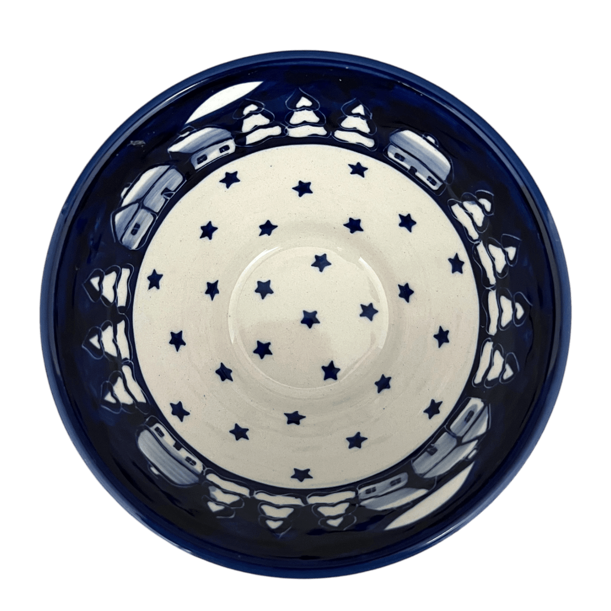 Bowl, Round, Fancy, 5.5" in "Winter's Eve" by Manufaktura | C018S-IBZ