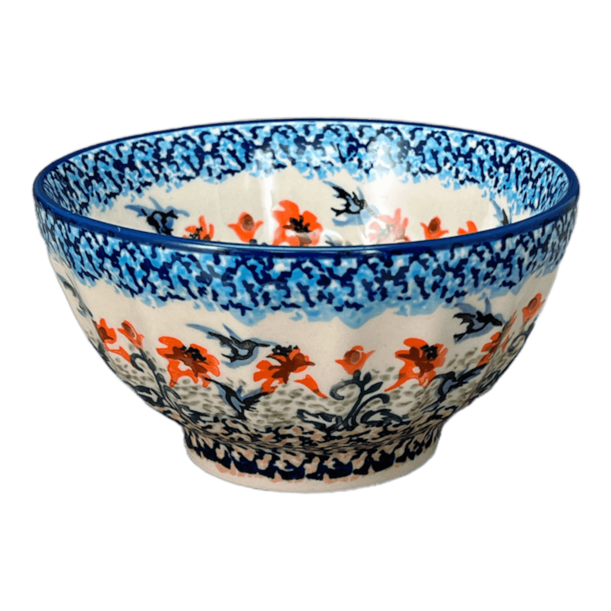 Bowl, Round, Fancy, 5.5" in "Hummingbird Harvest" by Manufaktura | C018S-JZ35