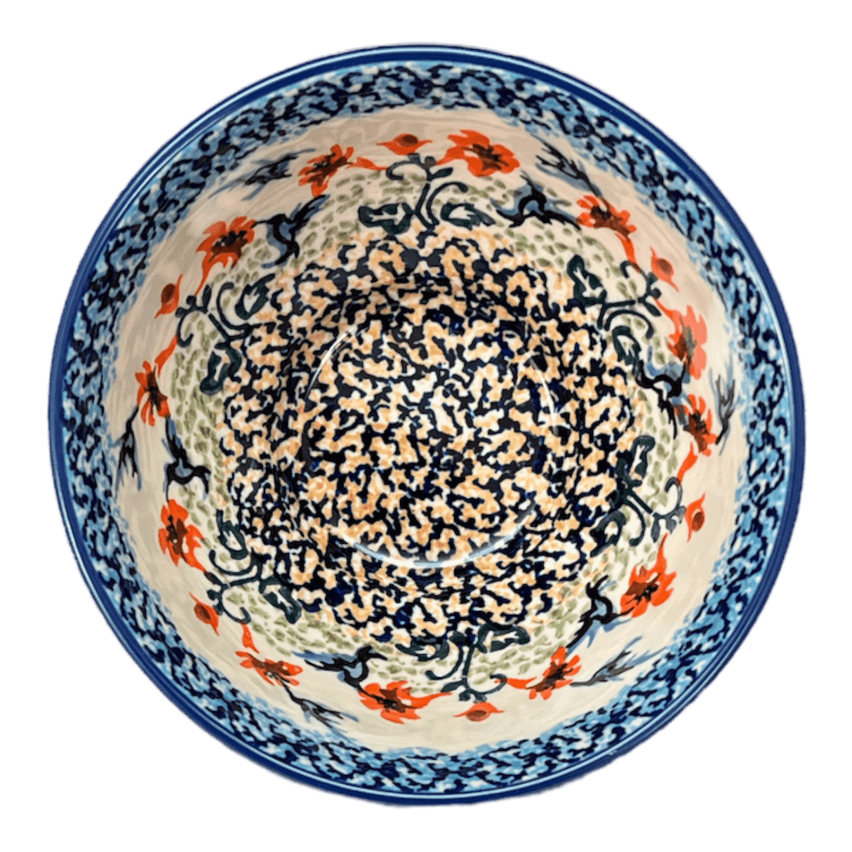 Bowl, Round, Fancy, 5.5" in "Hummingbird Harvest" by Manufaktura | C018S-JZ35