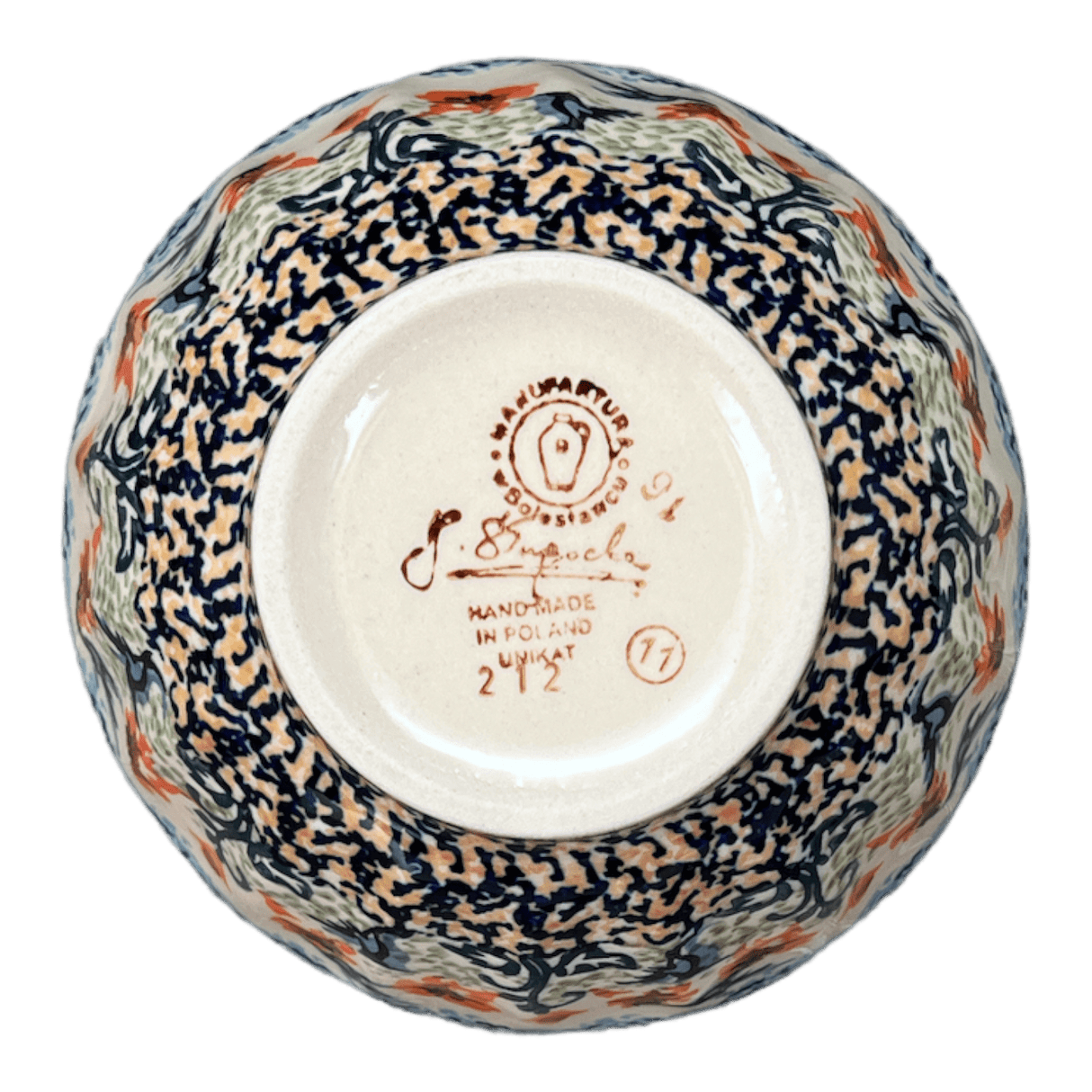 Bowl, Round, Fancy, 5.5" in "Hummingbird Harvest" by Manufaktura | C018S-JZ35