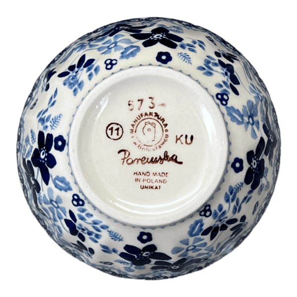 5.5" Fancy Bowl (Duet in Blue) C018SSB01 The Polish Pottery Outlet