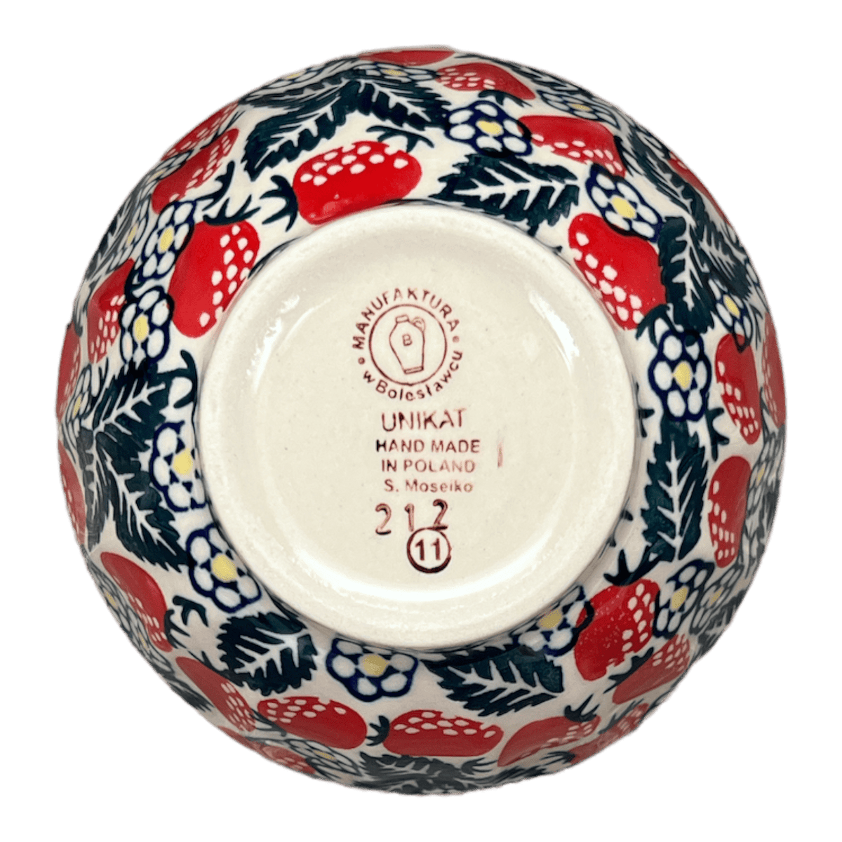 Bowl, Round, Fancy, 5.5" in "Strawberry Fields" by Manufaktura | C018U-AS59
