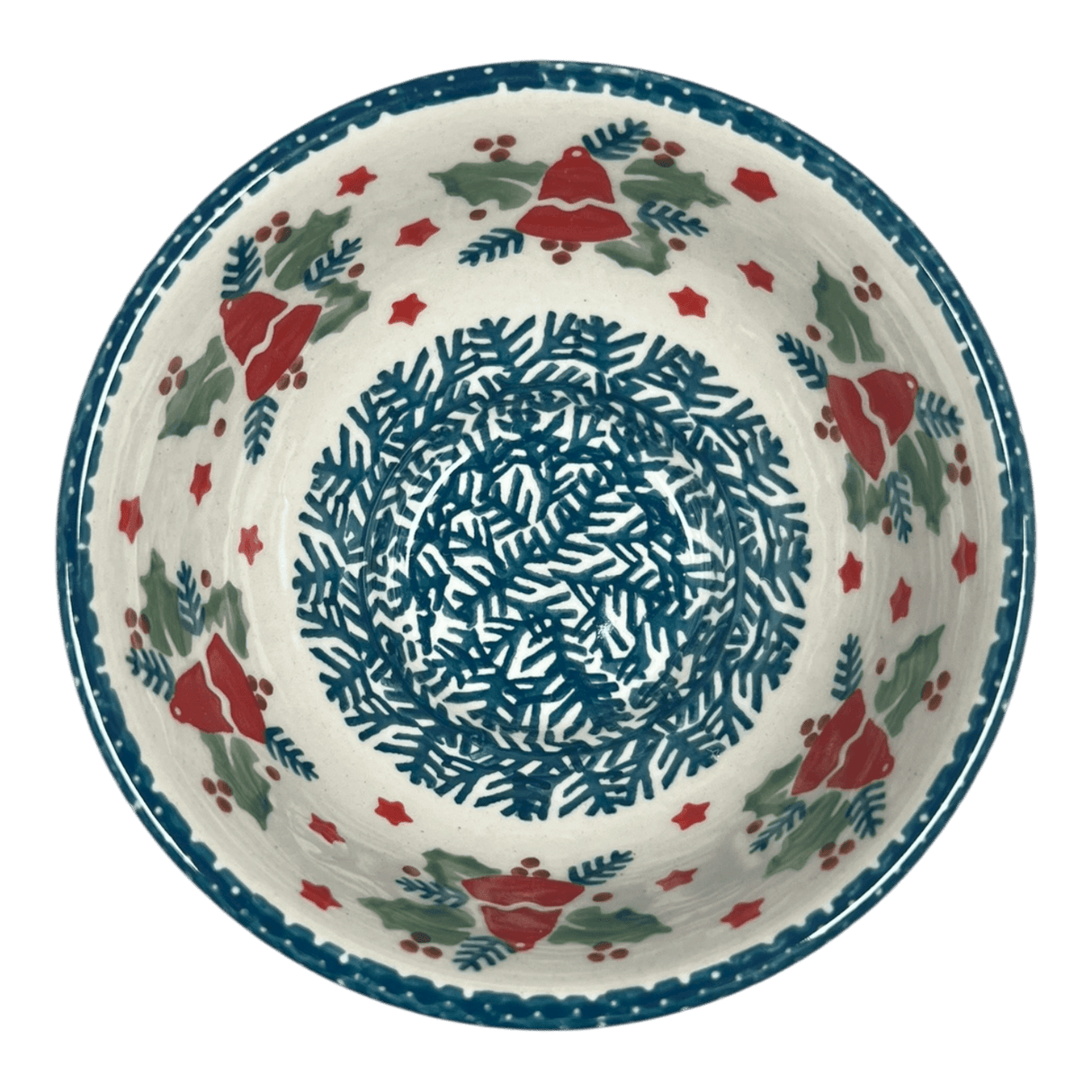 Bowl, Round, Fancy, 5.5" in "Evergreen Bells" by Manufaktura | C018U-PZDG