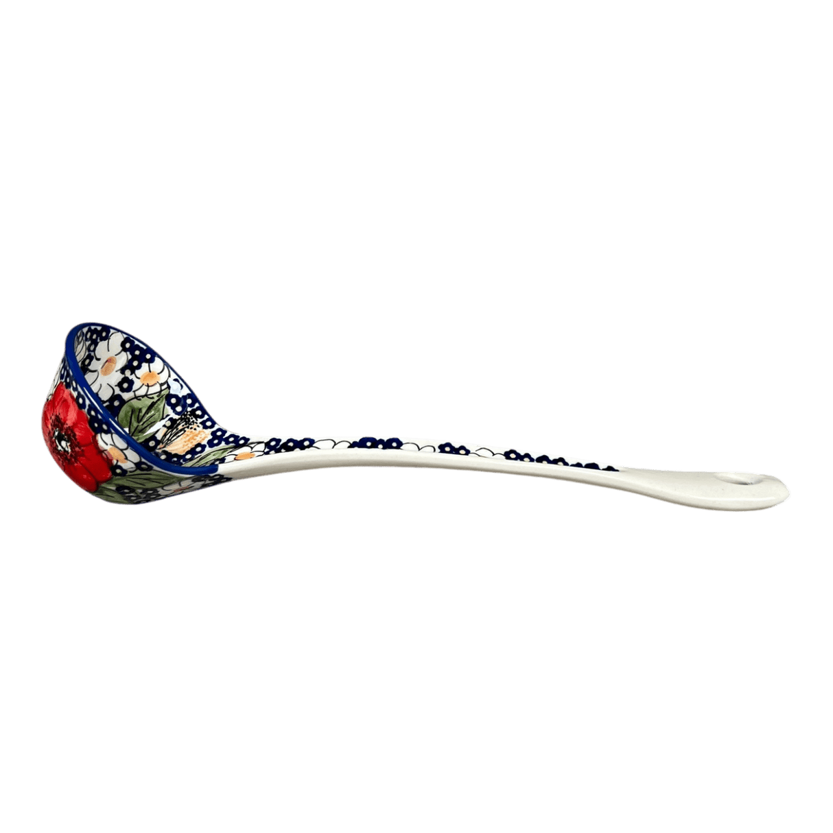 Ladle, Soup, 12" in "Poppies & Posies" by Manufaktura | C020S-IM02
