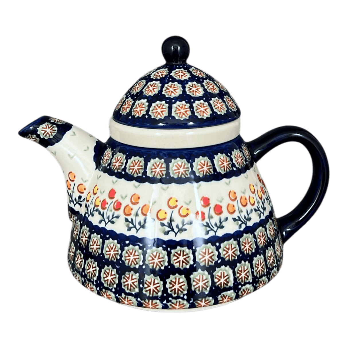 Tea Infuser Teapot, 38 oz in "Floral Spray" by Manufaktura | C028U-DSO