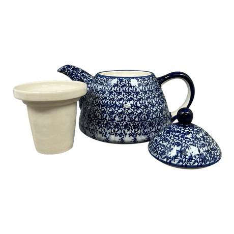 Tea Infuser Teapot, 38 oz in "Twilight Berries" by Manufaktura | C028U-GP14