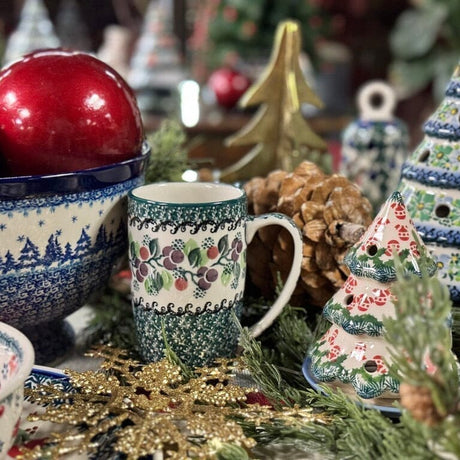 Tall Mug, 14 oz in "Winter Aspen" by Ceramika Artystyczna | AC52-1995X