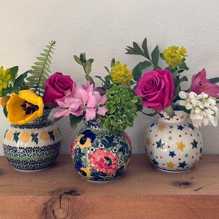 Vase, Tall, 4" in "Blue Sweetgum" by Ceramika Artystyczna | A048-2545X