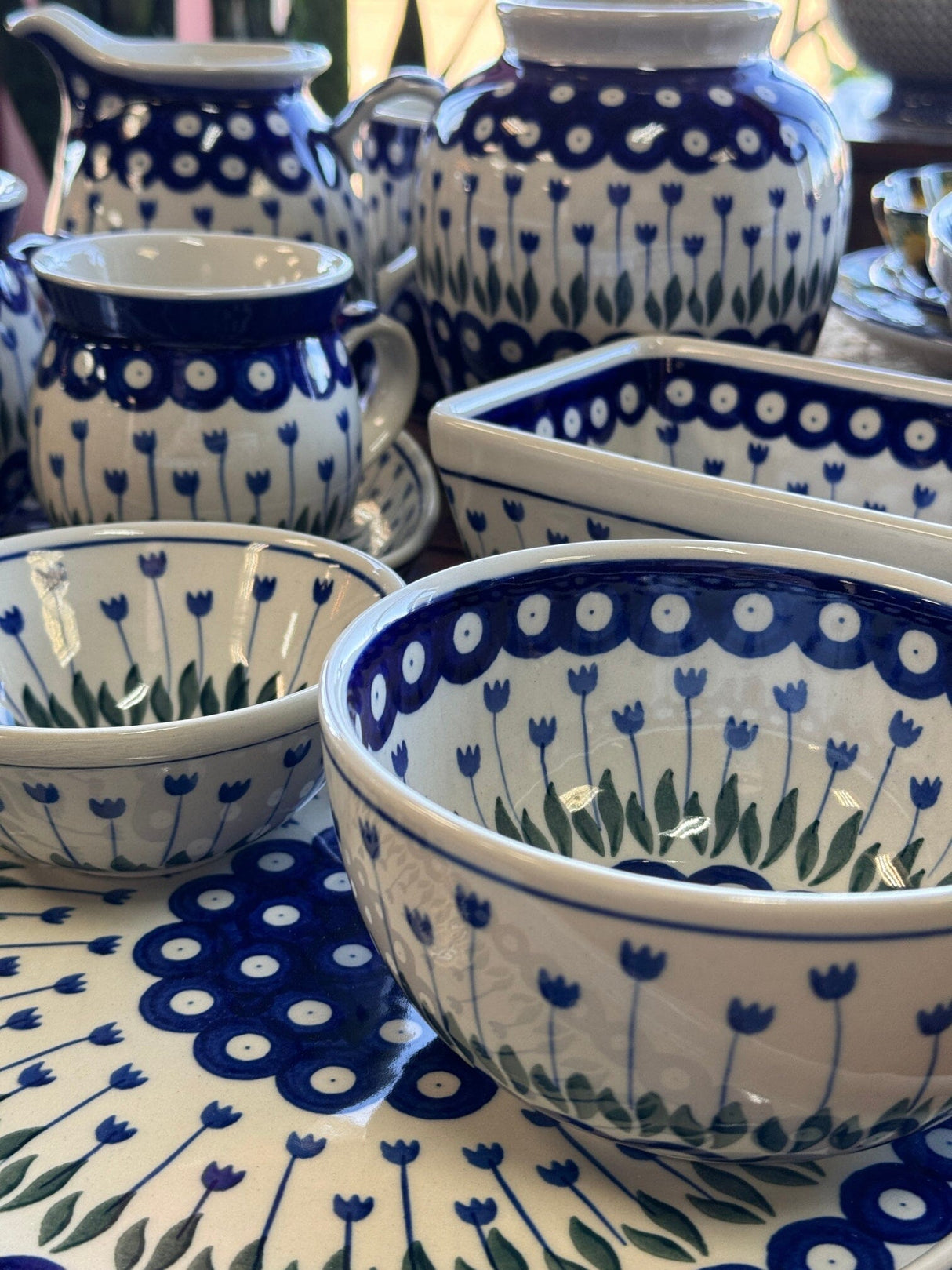 Bowl, Round, Deep, 5.5" in "Tulip Dot" by Ceramika Artystyczna | A986-377Z