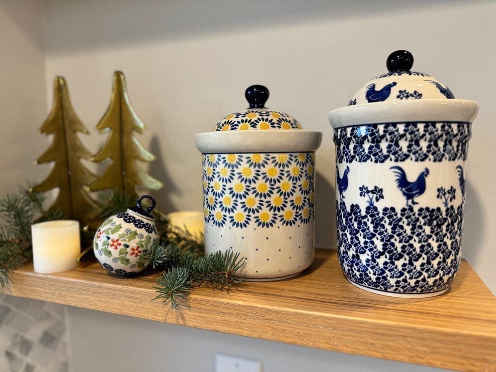 Canister, 1 Liter in "Tulip Burst" by Ceramika Artystyczna | A491-U4226