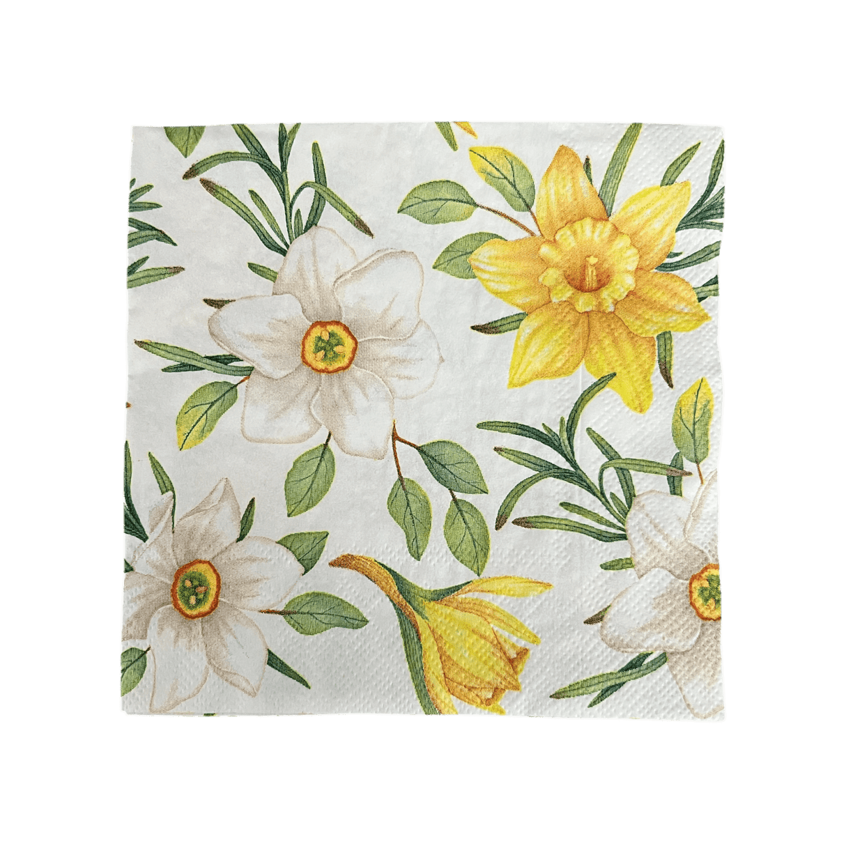 Paper Cocktail Napkins in "Watercolor Daffodils" by MAKI | CDWI-007601
