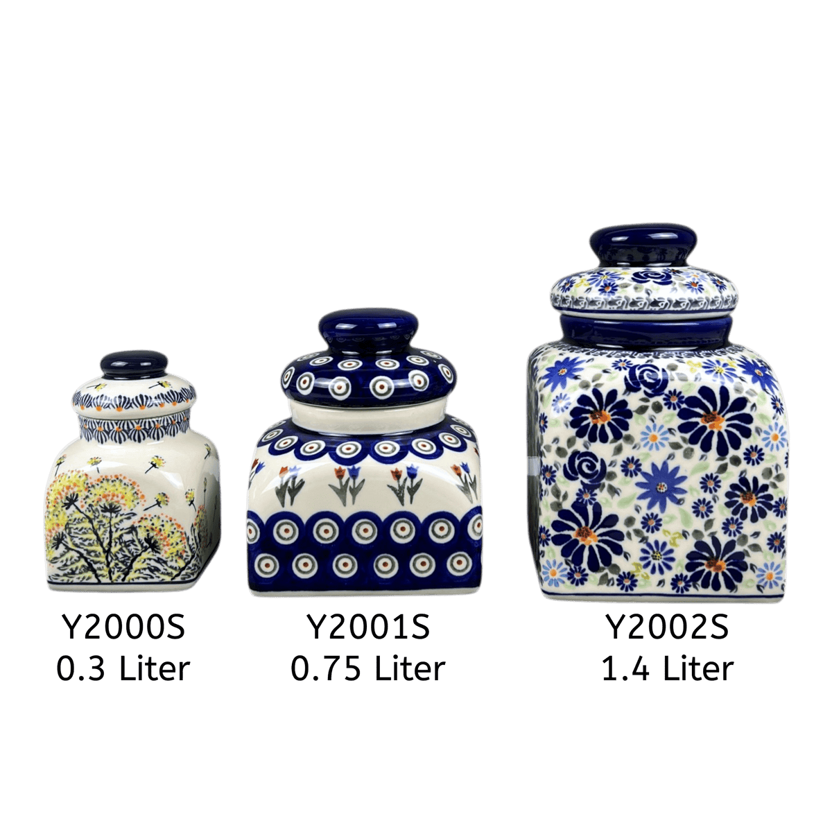 Canister, with Lid, 0.3 Liter in "Dandelions" by Zaklady | Y2000S-DU201