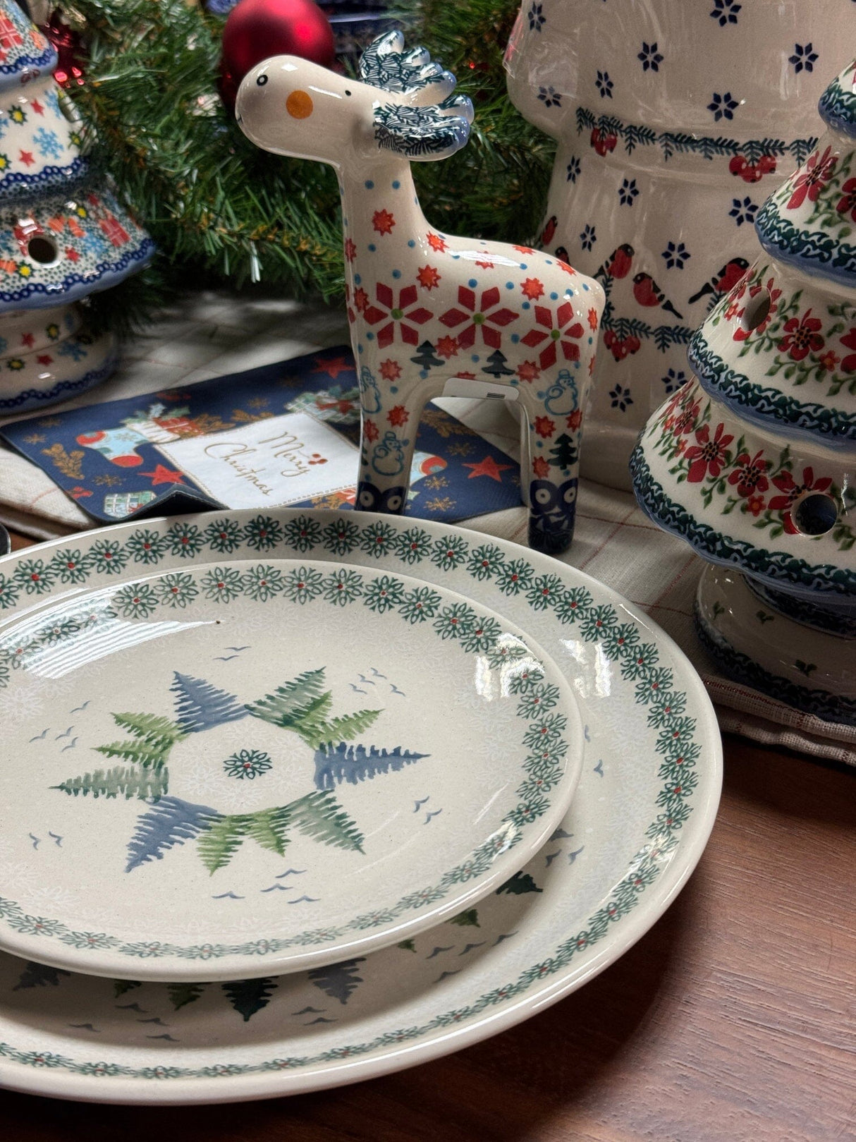 Plate, Round, Dessert, 6.5" in "Pine Forest" by Manufaktura | T130S-PS29