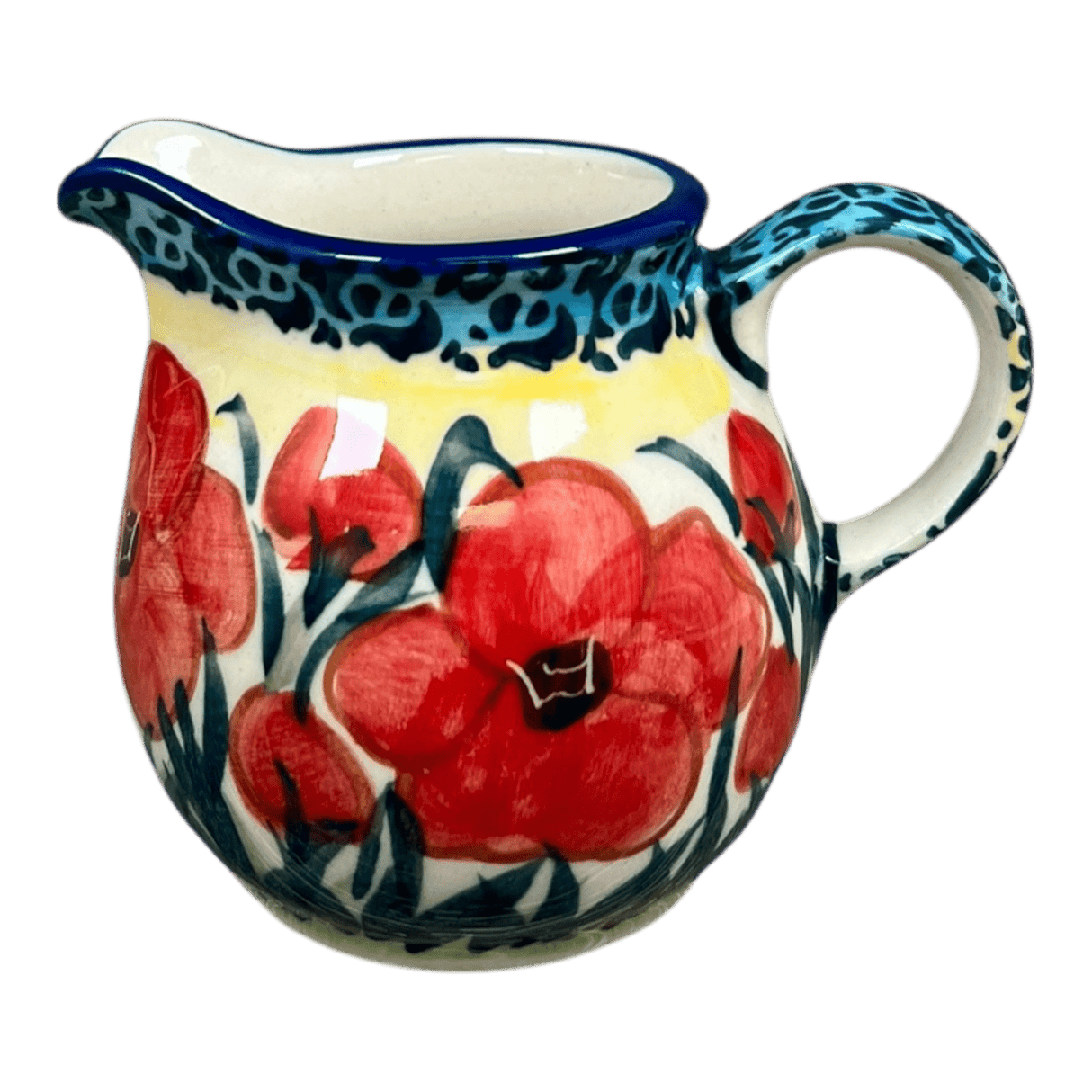 Creamer, The Cream of Creamers-"Basia", 6.5 oz in "Poppies in Bloom" by Manufaktura | D019S-JZ34