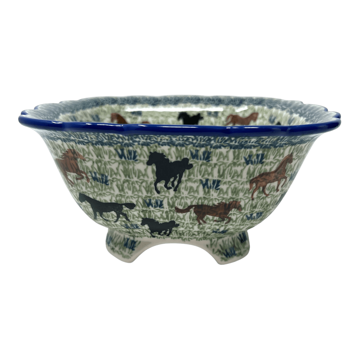 Bowl, Square, Fancy, Berry Bowl, 7.5" in "On the Range" by Manufaktura | M107U-INK2
