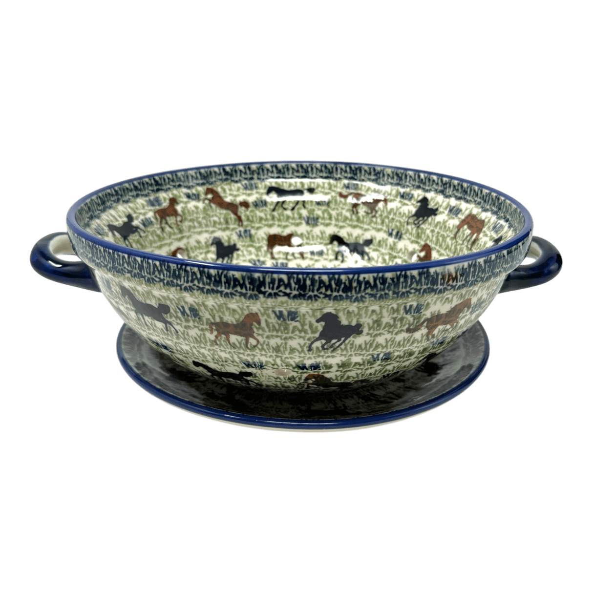 Bowl, Round, Berry Bowl, 9.75" in "On the Range" by Manufaktura | D038U-INK2