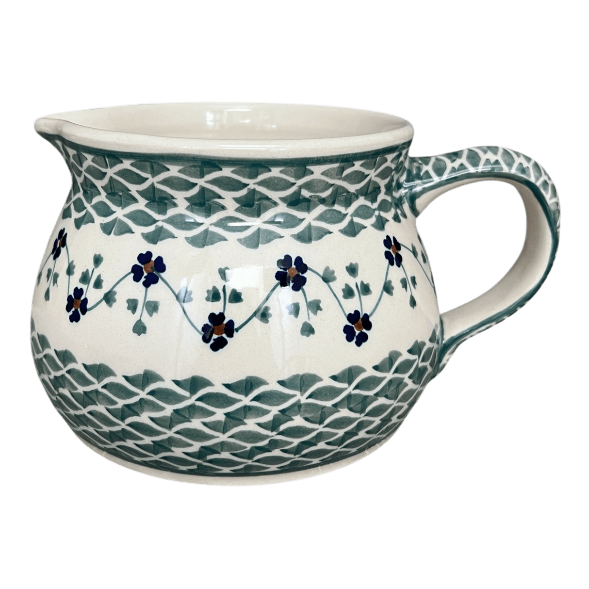 Pitcher, 1 Liter in "Woven Pansies" by Manufaktura | D044T-RV