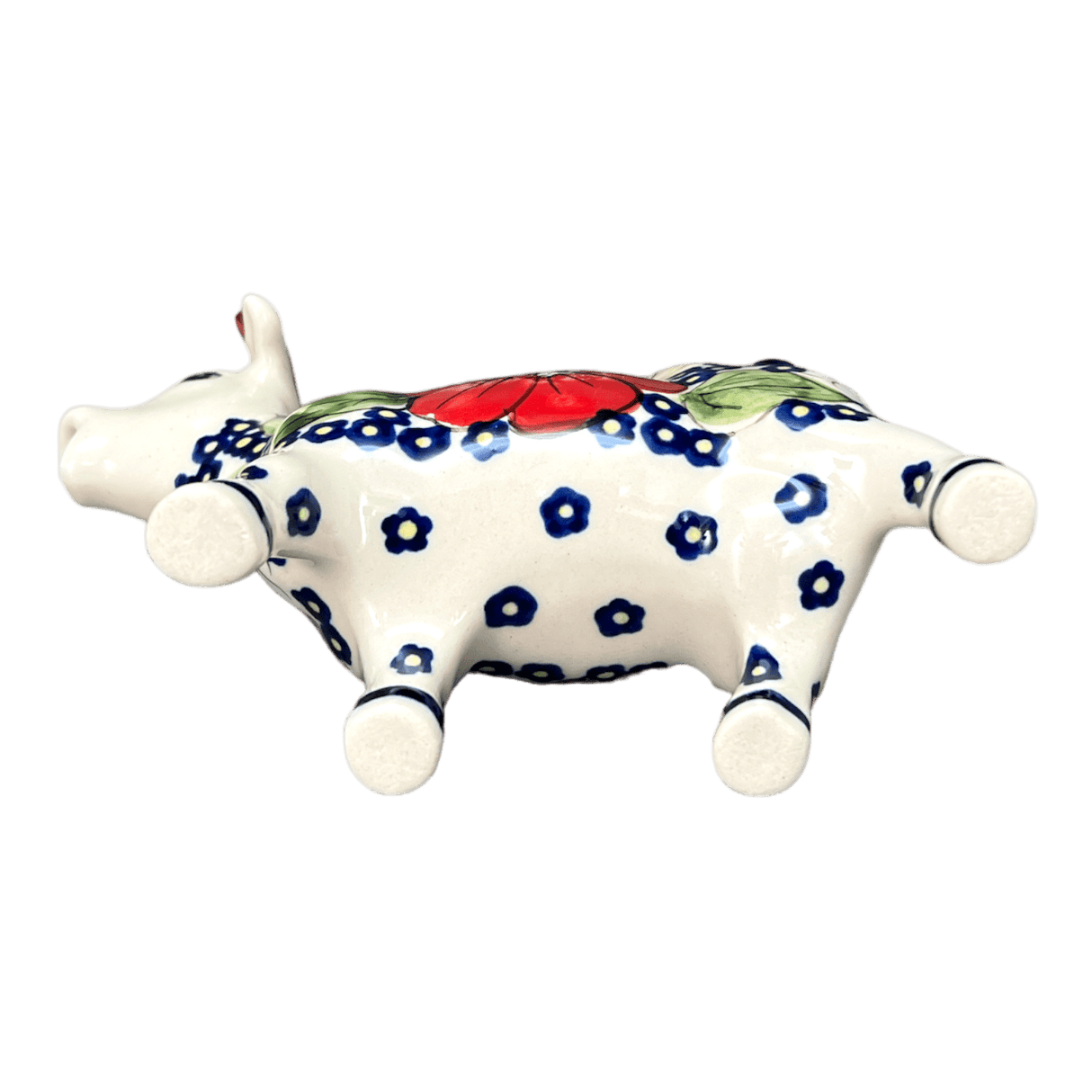 Creamer, Cow, 4 oz in "Poppies & Posies" by Manufaktura | D081S-IM02