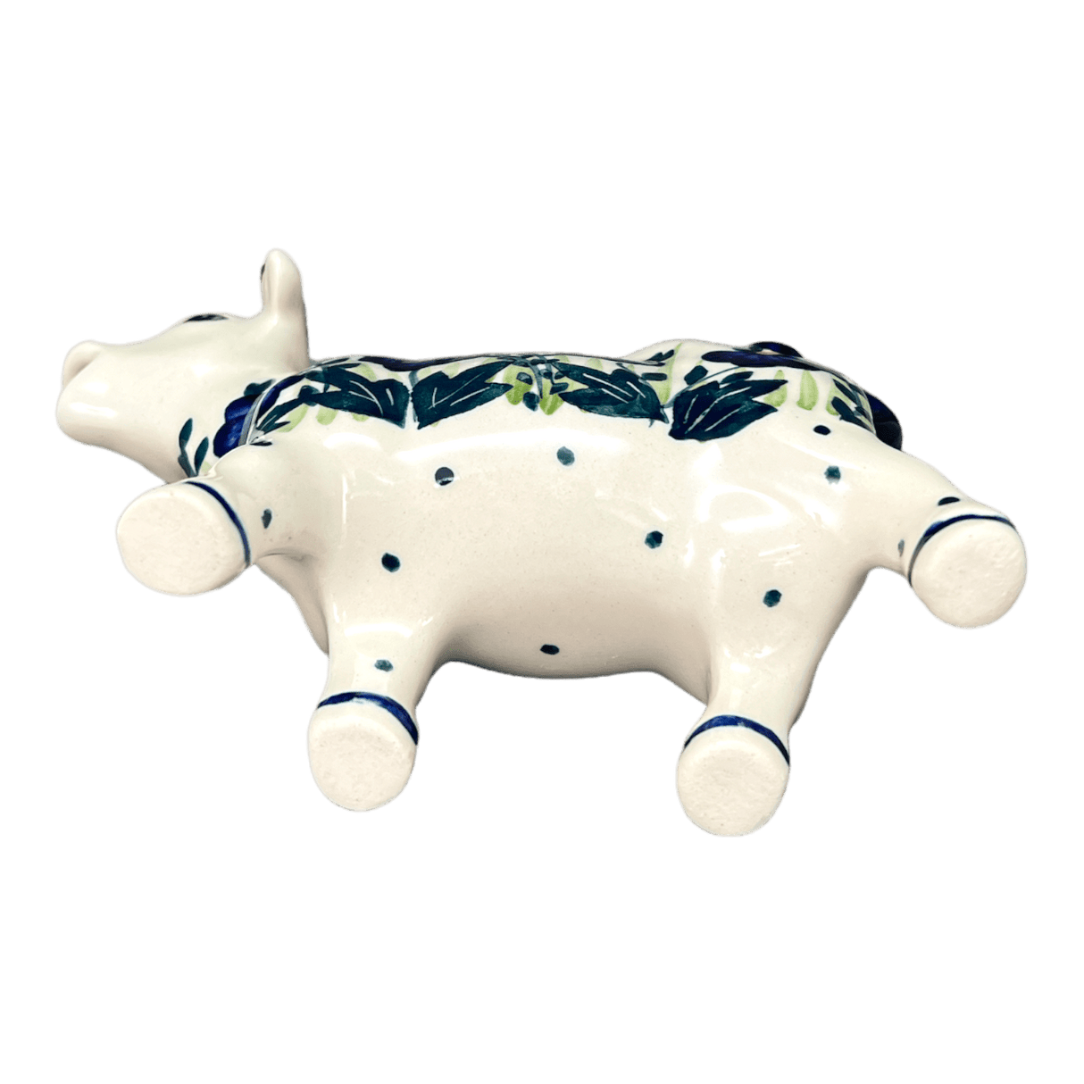 Creamer, Cow, 4 oz in "Bouncing Blue Blossoms" by Manufaktura | D081U-IM03