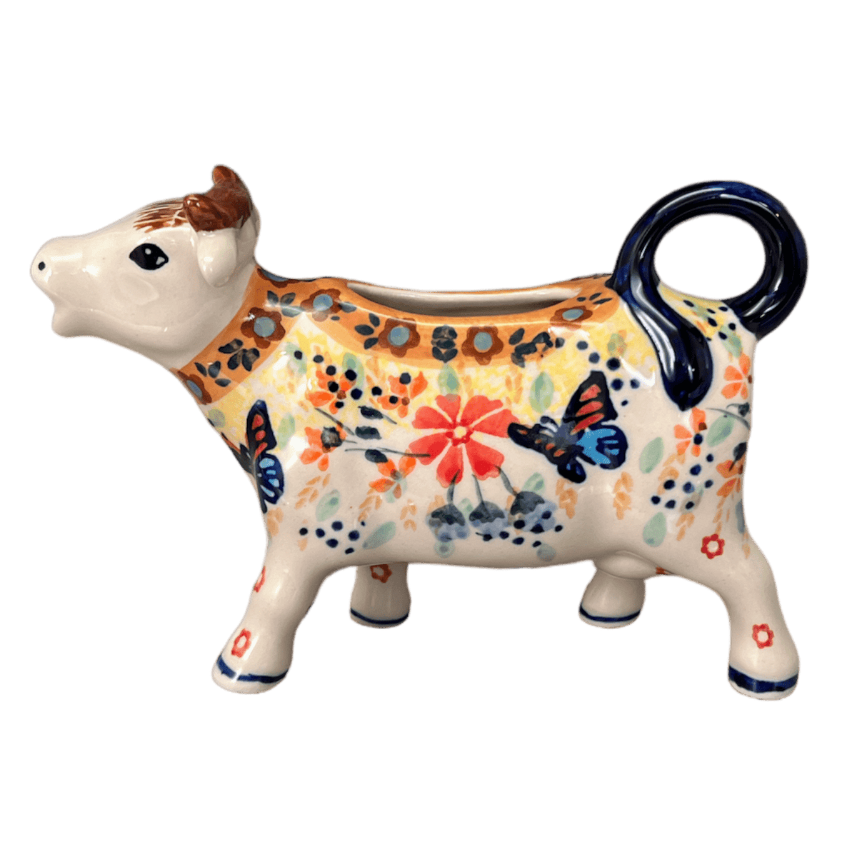 Creamer, Cow, 4 oz in "Butterfly Bliss" by Manufaktura | D081S-WK73