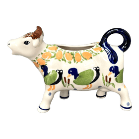 Polish Pottery Cow Creamer (Ducks in a Row) | D081U-P323 Additional Image at PolishPotteryOutlet.com