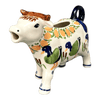 Polish Pottery Cow Creamer (Ducks in a Row) | D081U-P323 at PolishPotteryOutlet.com
