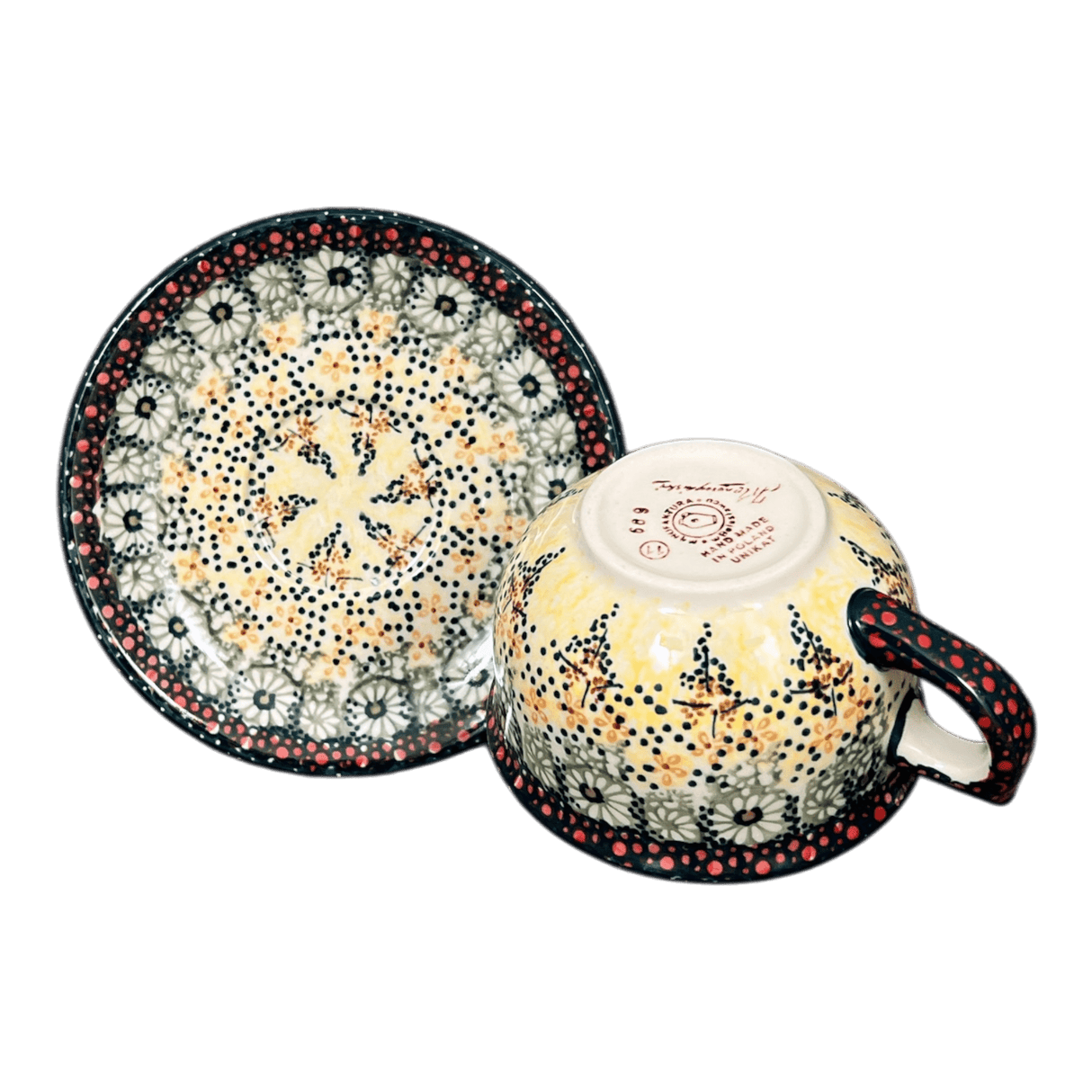 Cup & Saucer, 10 oz Canadian in "Sunshine Grotto" by Manufaktura | F036S-WK52