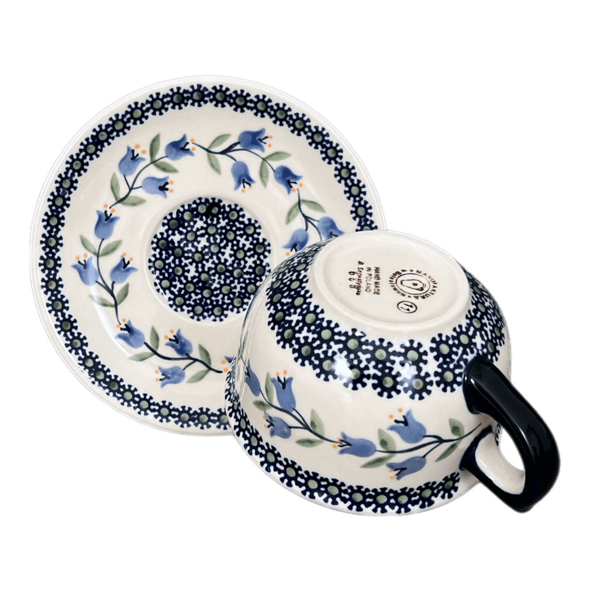 Cup & Saucer, 10 oz Canadian in "Lily of the Valley" by Manufaktura | F036T-ASD