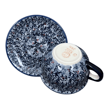 Cup & Saucer, 10 oz Canadian in "Twilight Berries" by Manufaktura | F036U-GP14