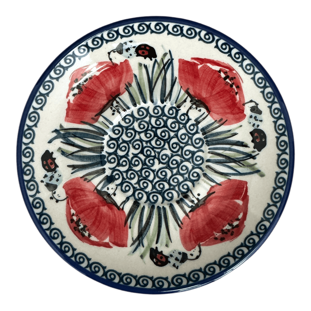 Cup & Saucer, 7 oz in "Poppy Paradise" by Manufaktura | F043S-PD01