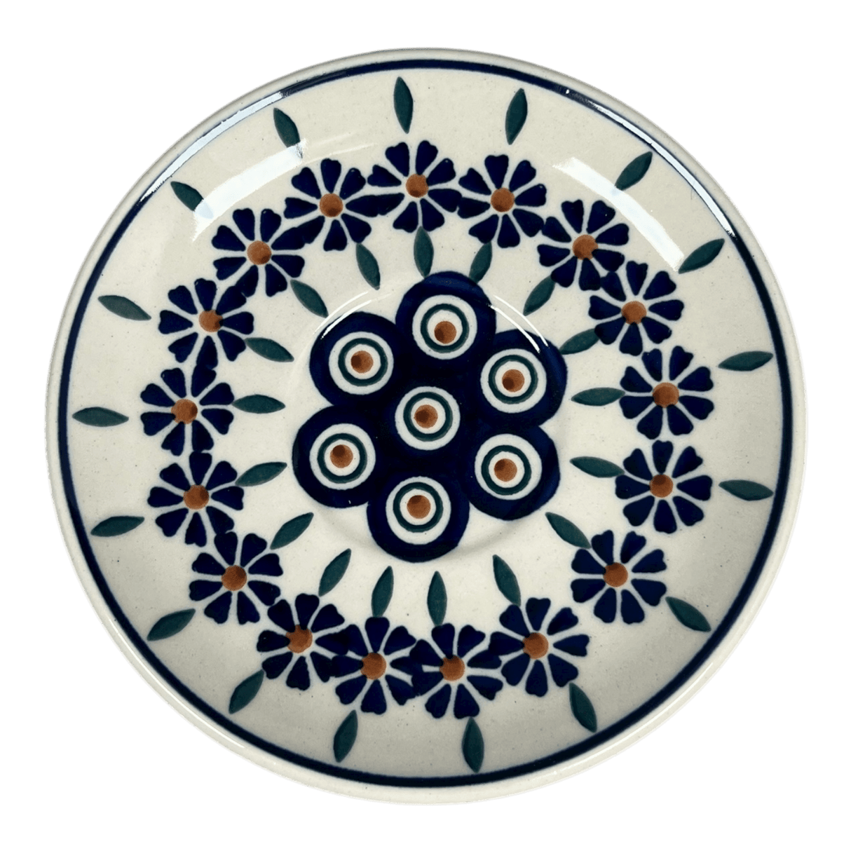 Cup & Saucer, 7 oz in "Floral Peacock" by Manufaktura | F043T-54KK