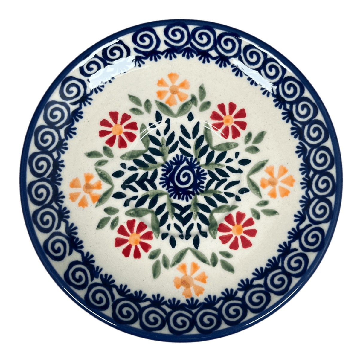 Cup & Saucer, 7 oz in "Flower Power" by Manufaktura | F043T-JS14