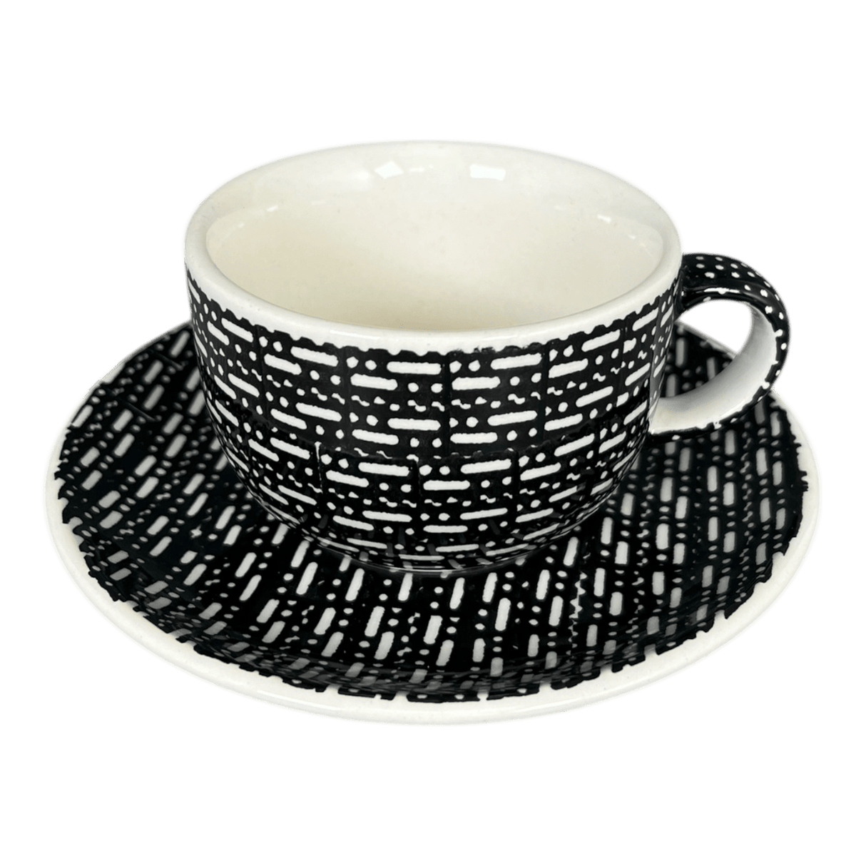 Cup & Saucer, 7 oz in "Metro" by Manufaktura | F043T-WCZM