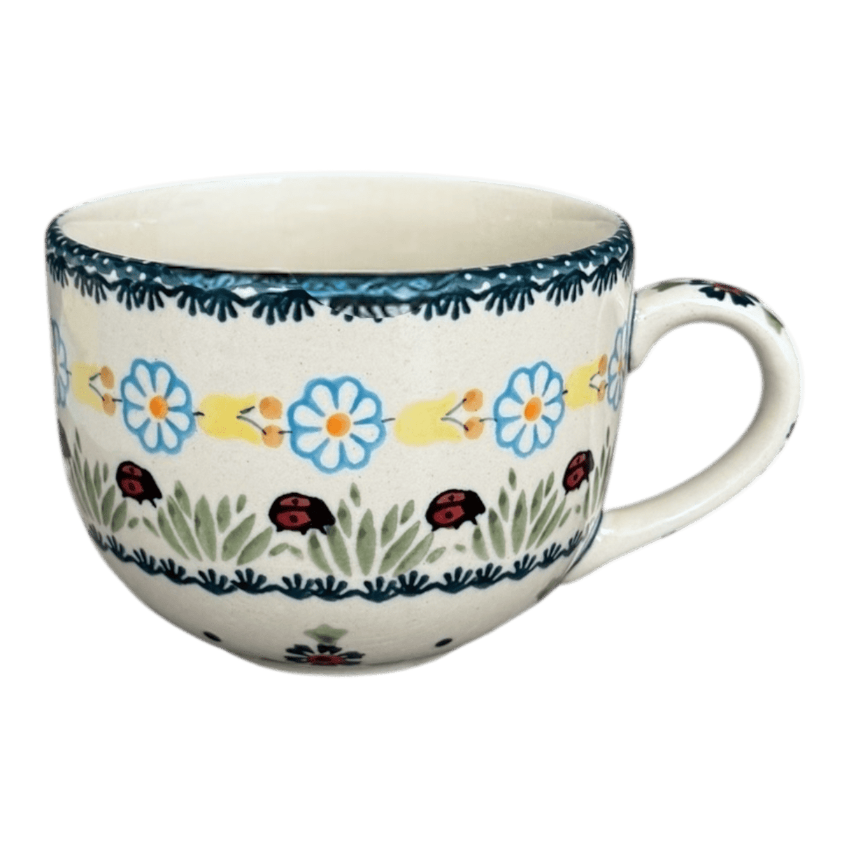 Cup, Latte, 18 oz in "Lady Bugs" by Manufaktura | F044T-IF45